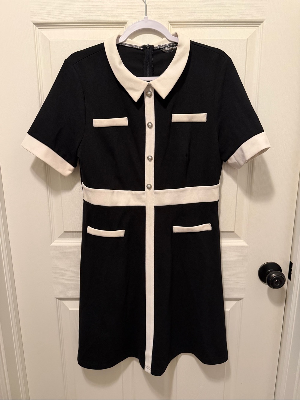 A Line Dress Classic Black and White